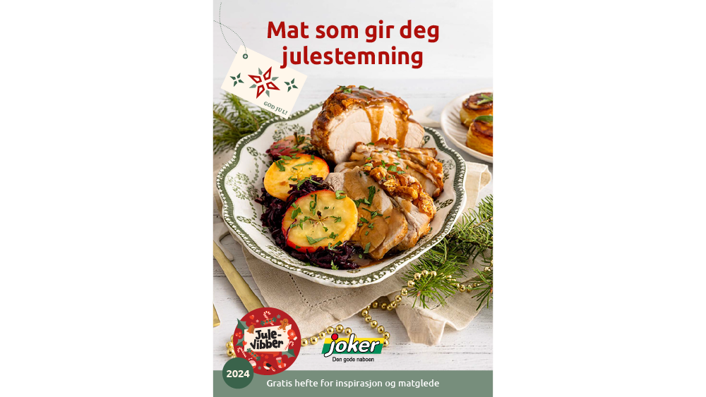 Forsiden av inspirasjonsheftet "Mat som gir deg julestemning"