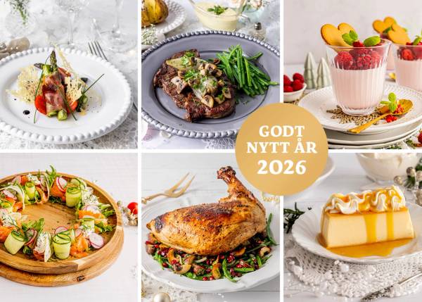 Den gode naboen gir deg to ulike 3-retters nyttårsmenyer