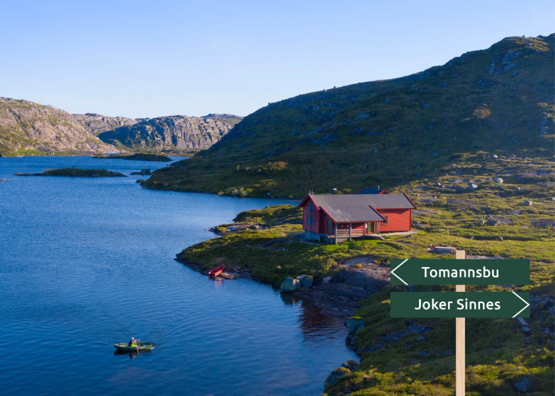 Tomannsbu ved vannet