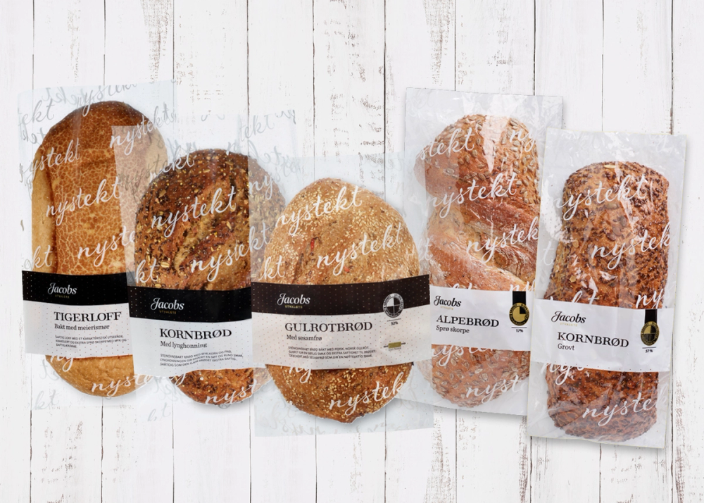 Et utvalg brød fra Jacobs