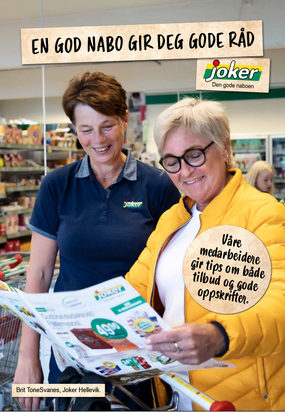 Kunde får tips av Joker-medarbeider i butikk