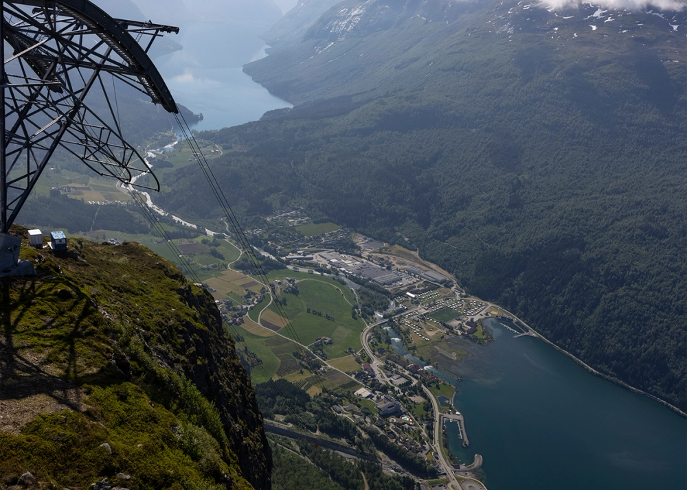 Utsikt fra Loen Skylift