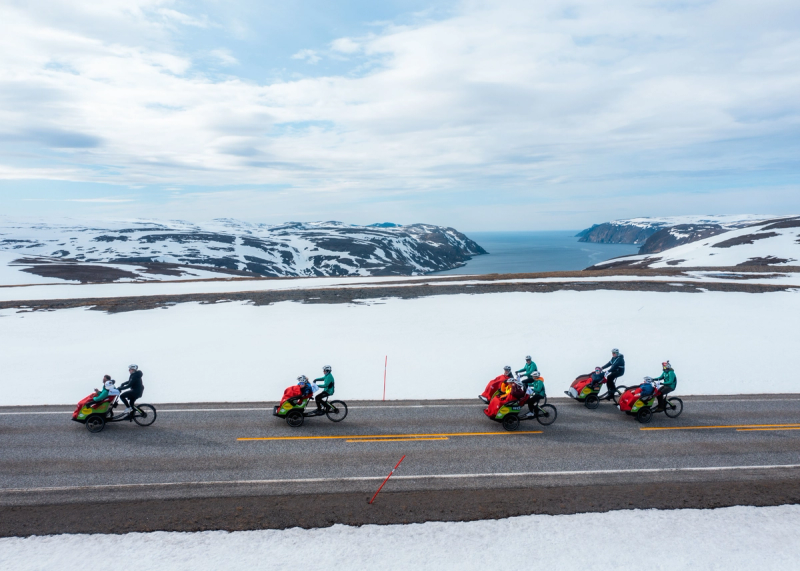 På sykkeltur fra Nordkapp til Lindesnes