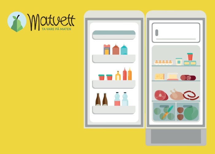 Banner med teksten "Matvett"