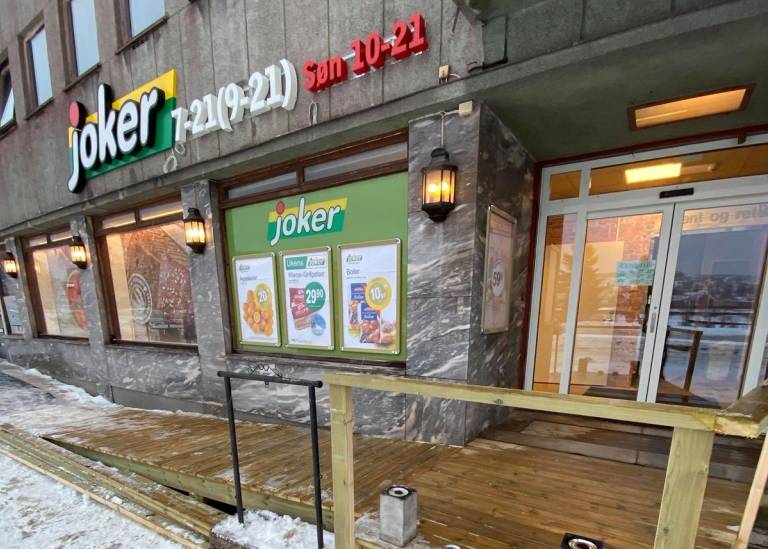 Inngangspartiet til Joker Narvik