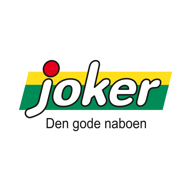 Joker-logo med slagordet "Den gode naboen"