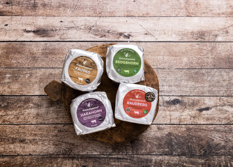 Et utvalg oster fra Himmelspannet