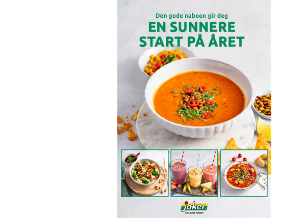 Forsiden av inspirasjonsheftet "En sunnere start på året"