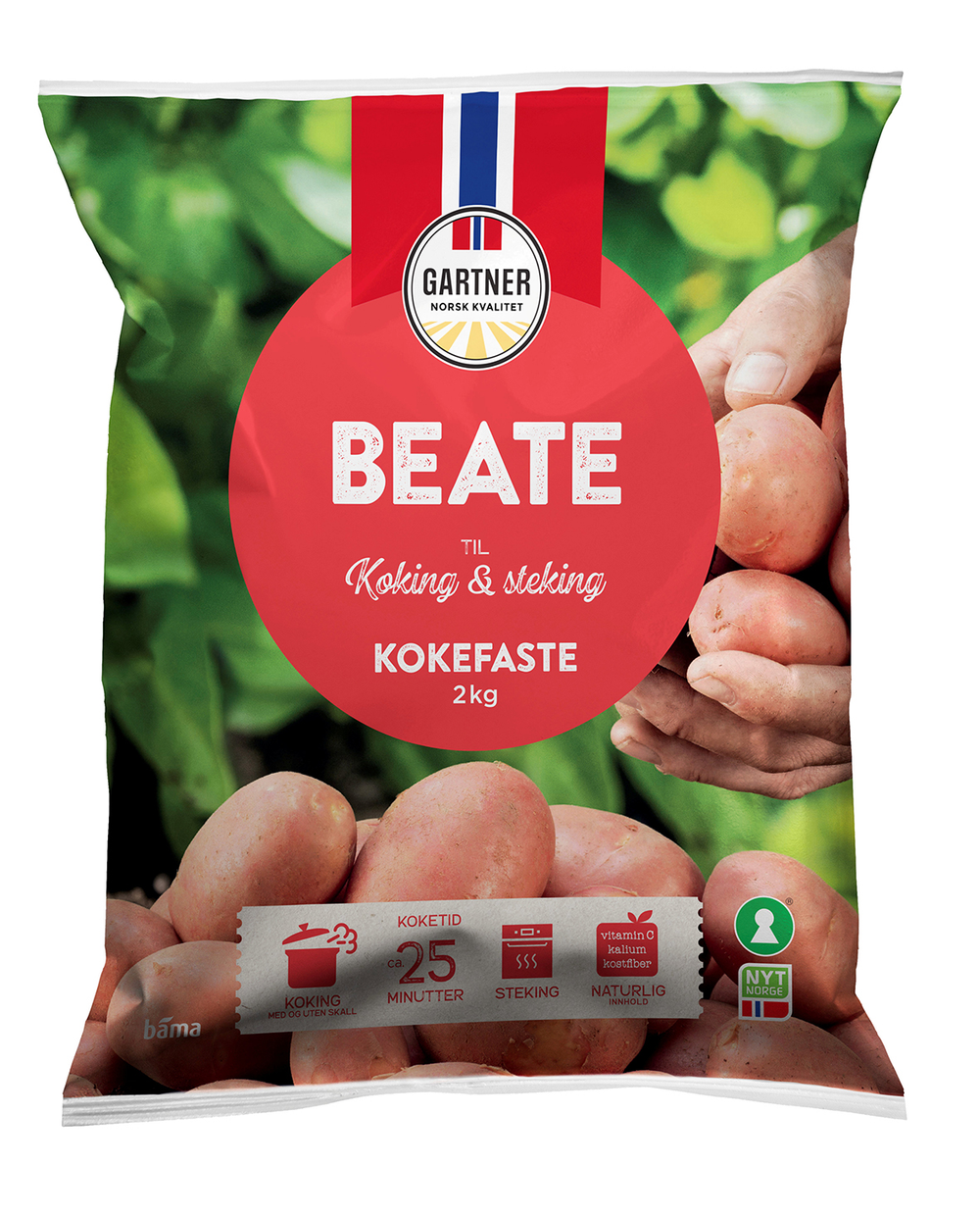Beate kokefaste poteter fra Gartner