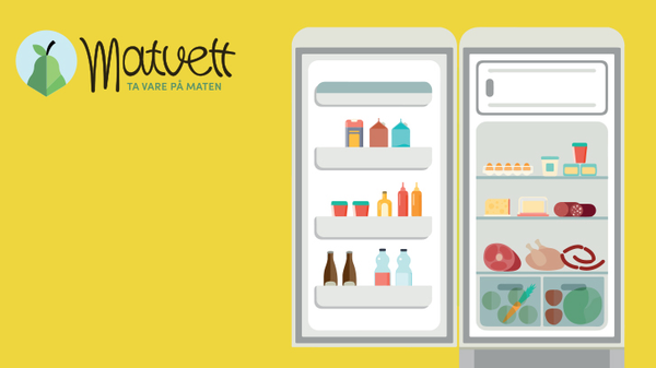 Banner med teksten "Matvett"