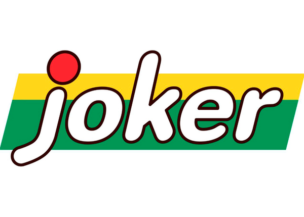Joker-logo med lys bakgrunn