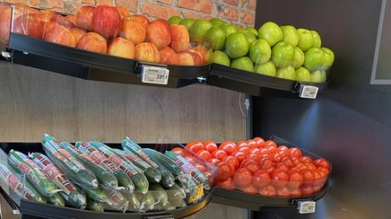 Bilde fra grønnsaksavdelingen til Joker Vækerøveien