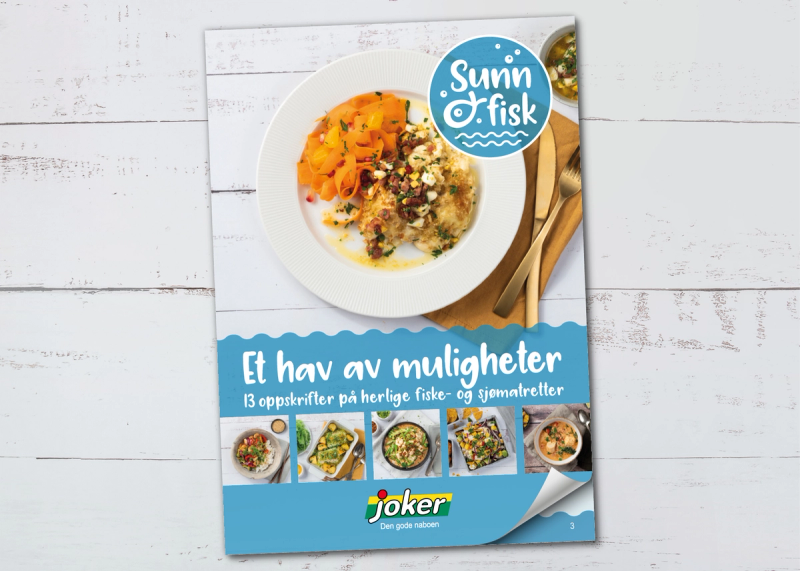 Forsiden til oppskriftsheftet: Et hav av muligheter