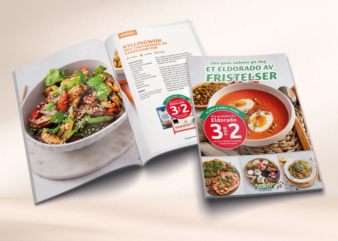 Oppskriftshefte Eldorado, plukk & miks 3 for 2