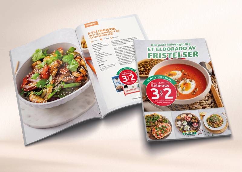 Oppskriftshefte Eldorado, plukk & miks 3 for 2