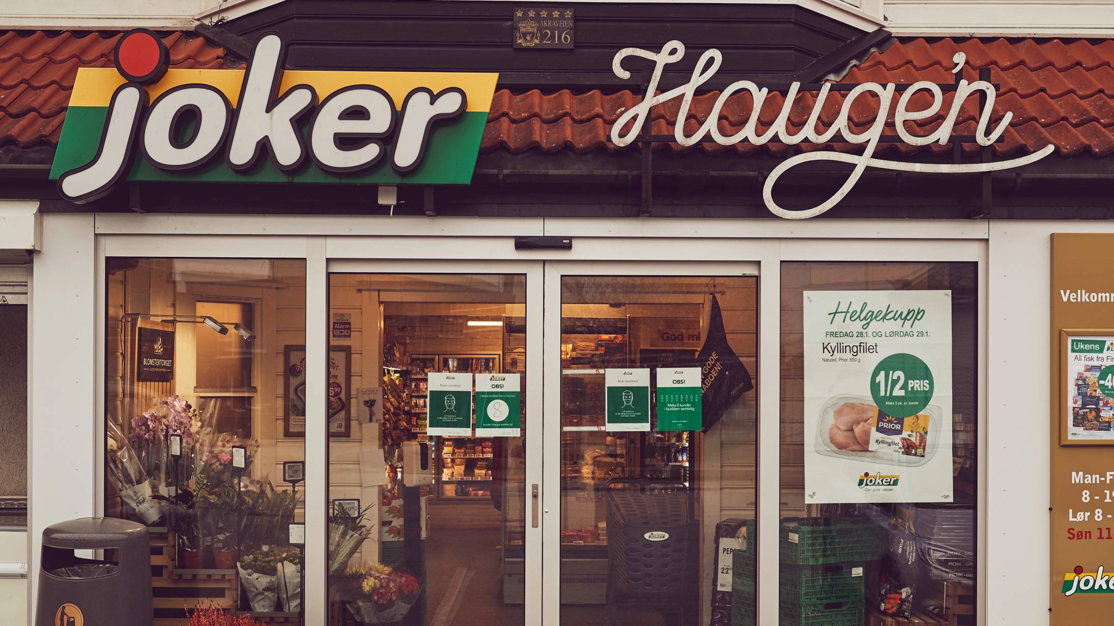 Bilde av inngangspartiet til Joker Haugen