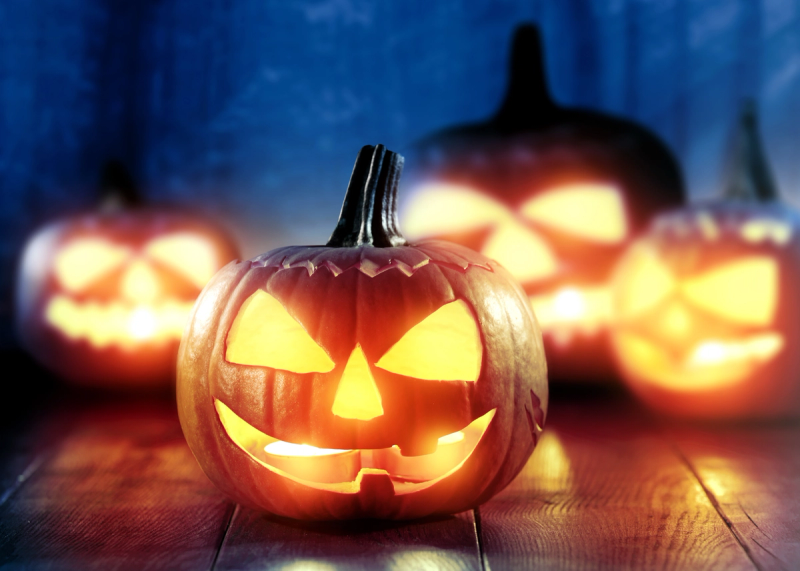 Halloween-lykt av gresskar