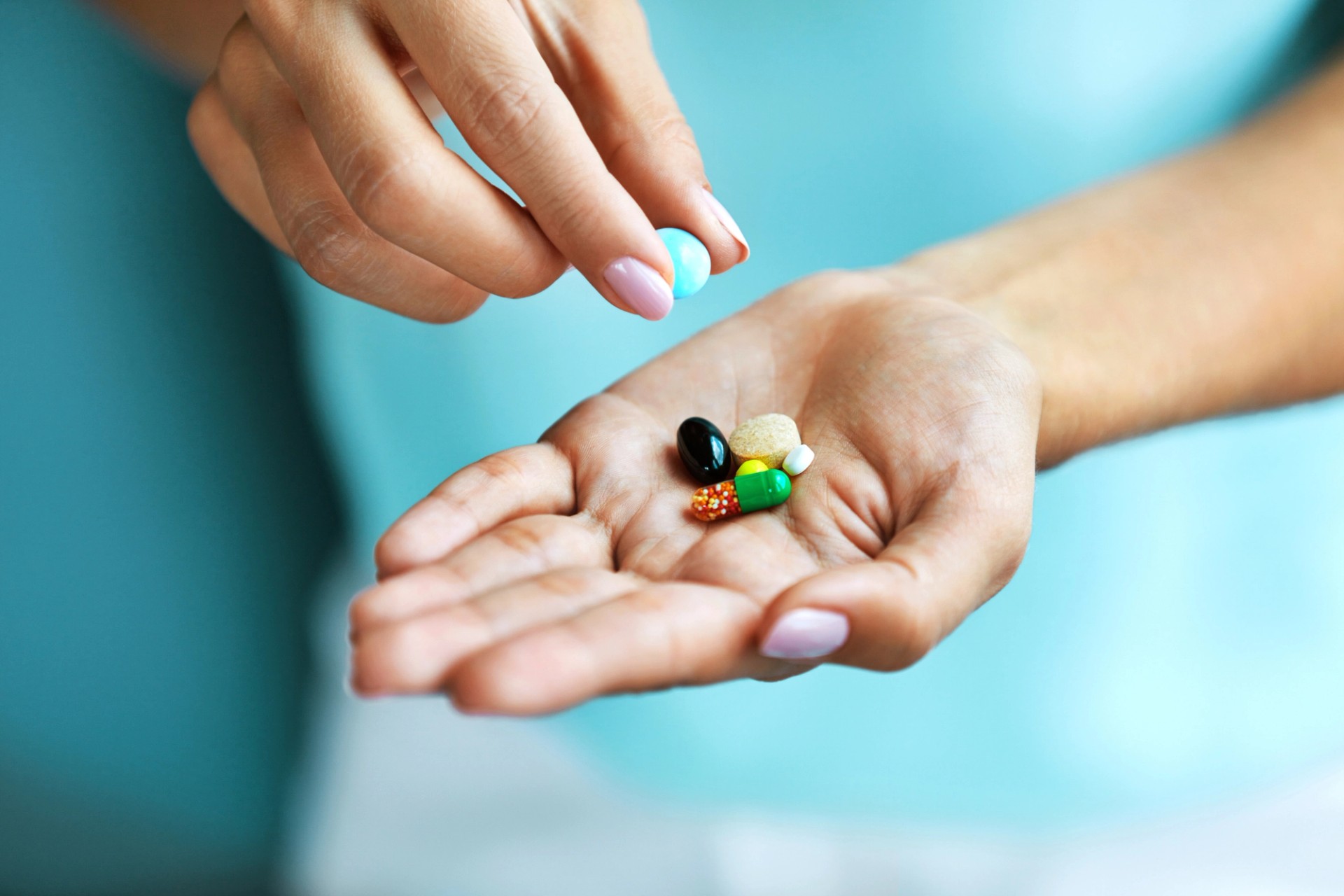 Someone taking his pills