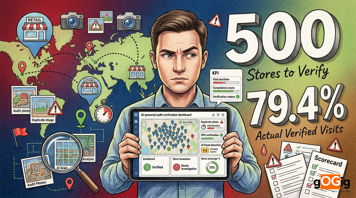 Verify retail audit team across 500 stores 2026