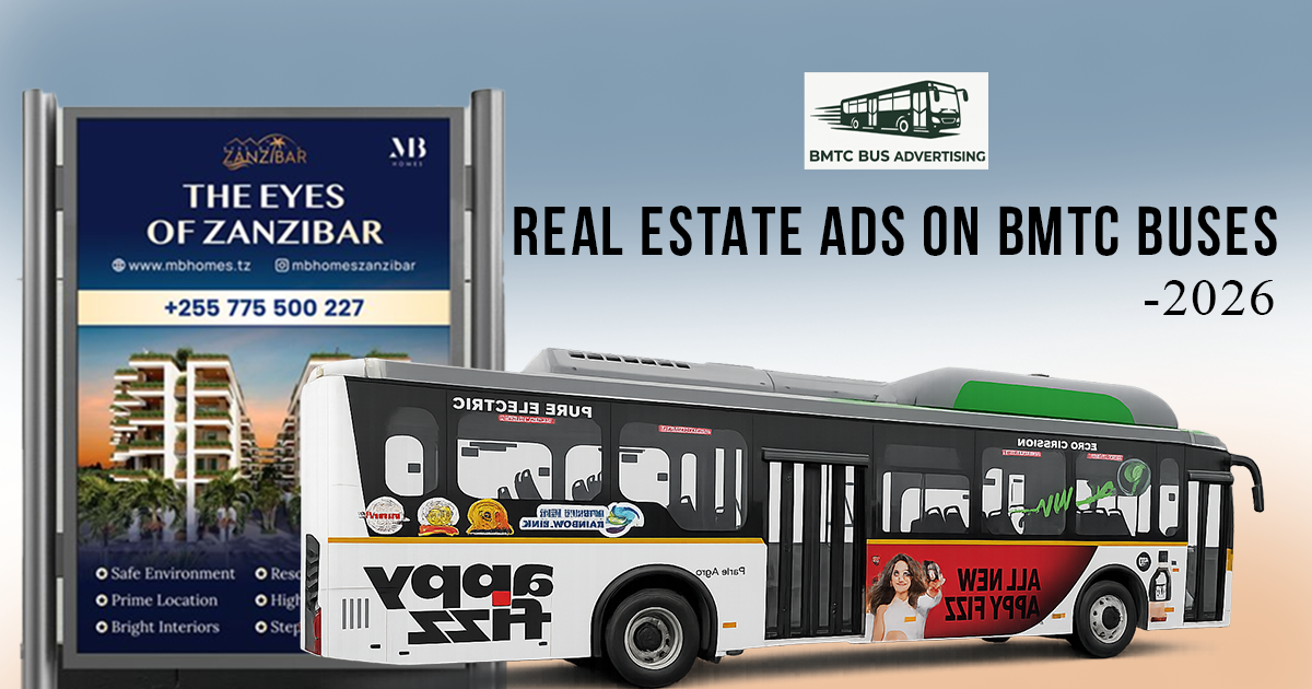 Boost real estate visibility with high-impact BMTC bus advertising in 2026. Reach thousands daily through strategic transit media campaigns that drive awareness, engagement, and property inquiries.