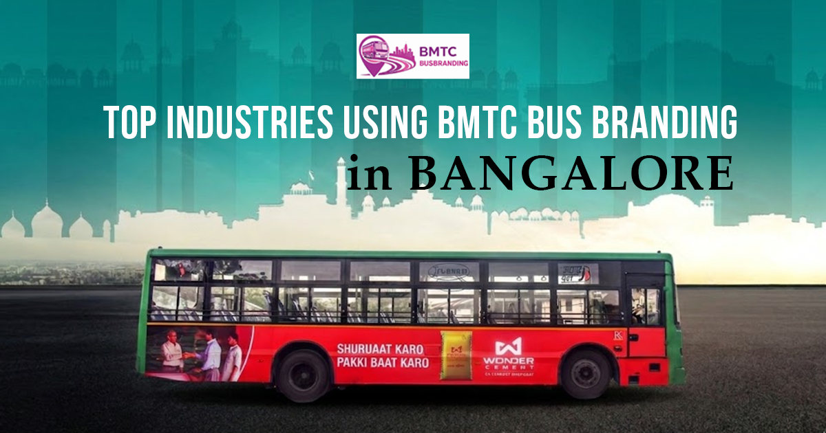 BMTC bus branding in Bangalore with branded bus showcasing transit advertising for industries gaining citywide visibility and repeated exposure