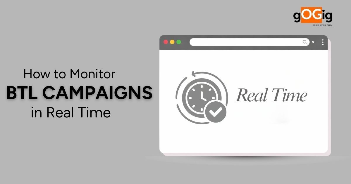 How to monitor BTL campaigns in real time with dashboard and tracking illustration by gOGig