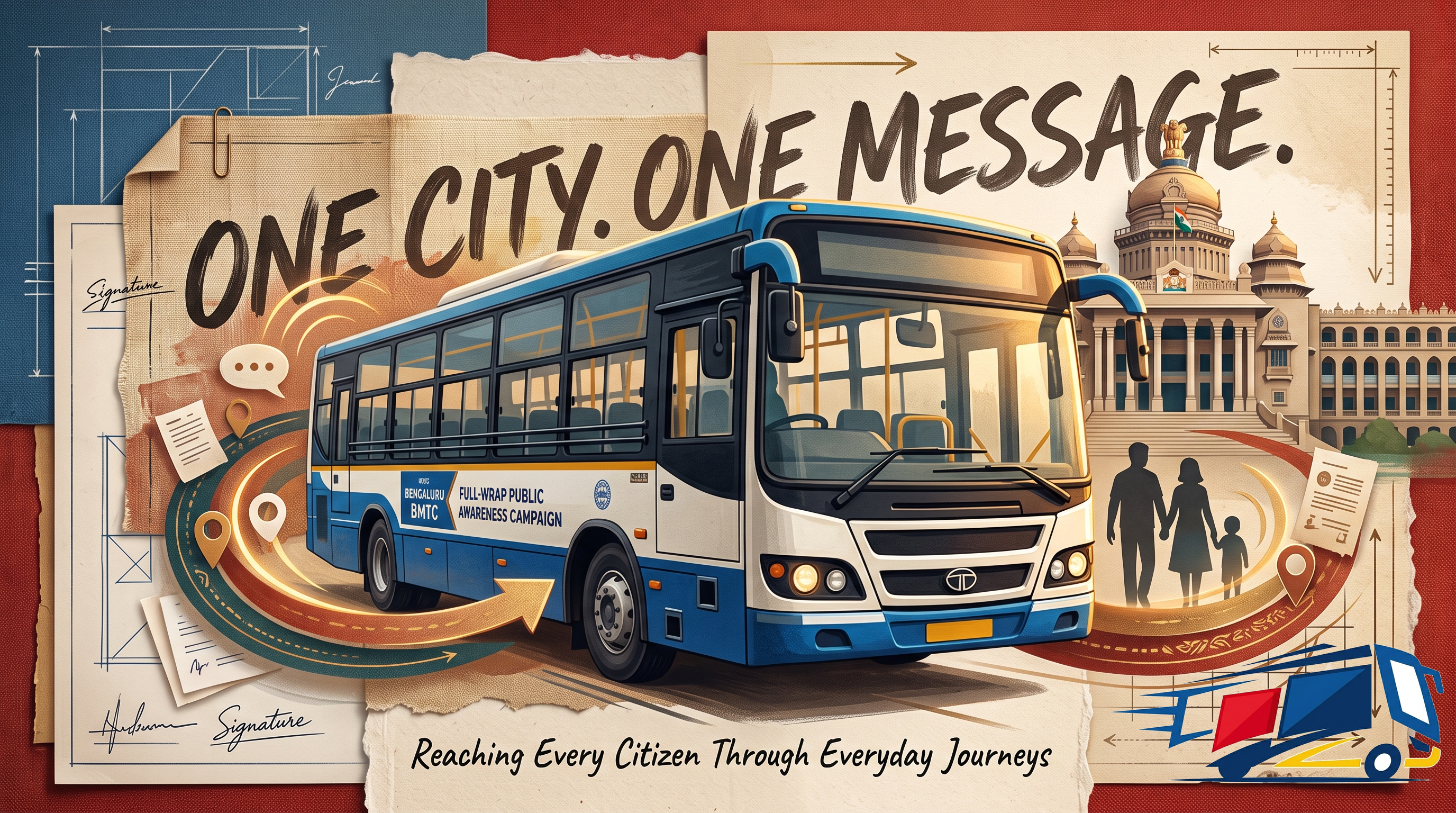 Bus Branding for Public-Awareness & Government Campaigns