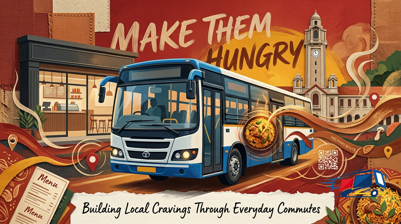 Bus Branding for Restaurants & Cloud Kitchens