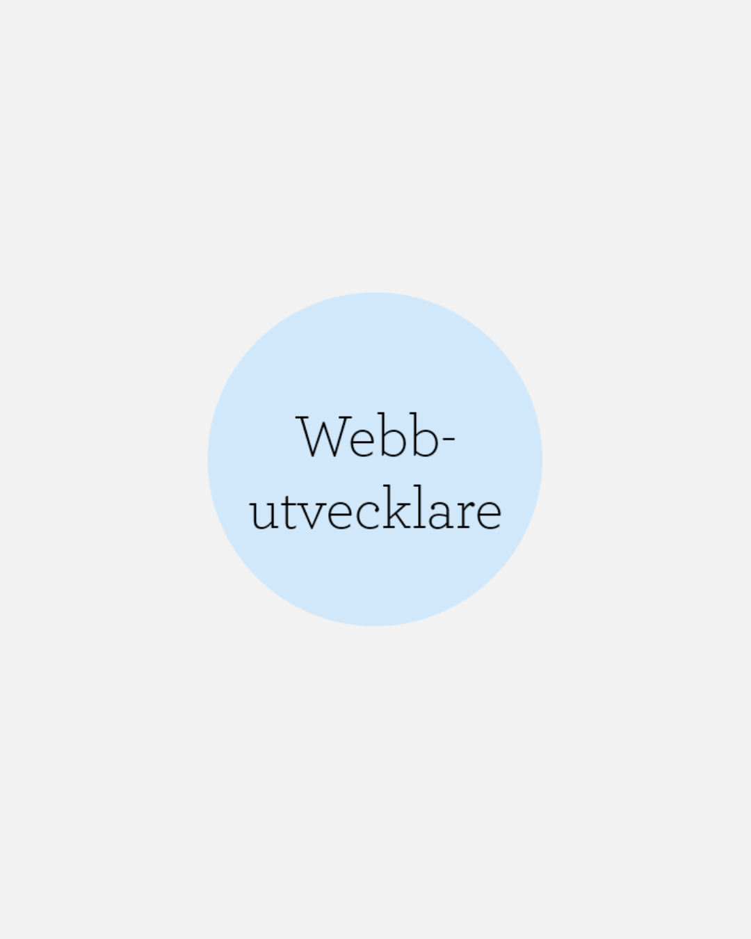 webbutvecklare