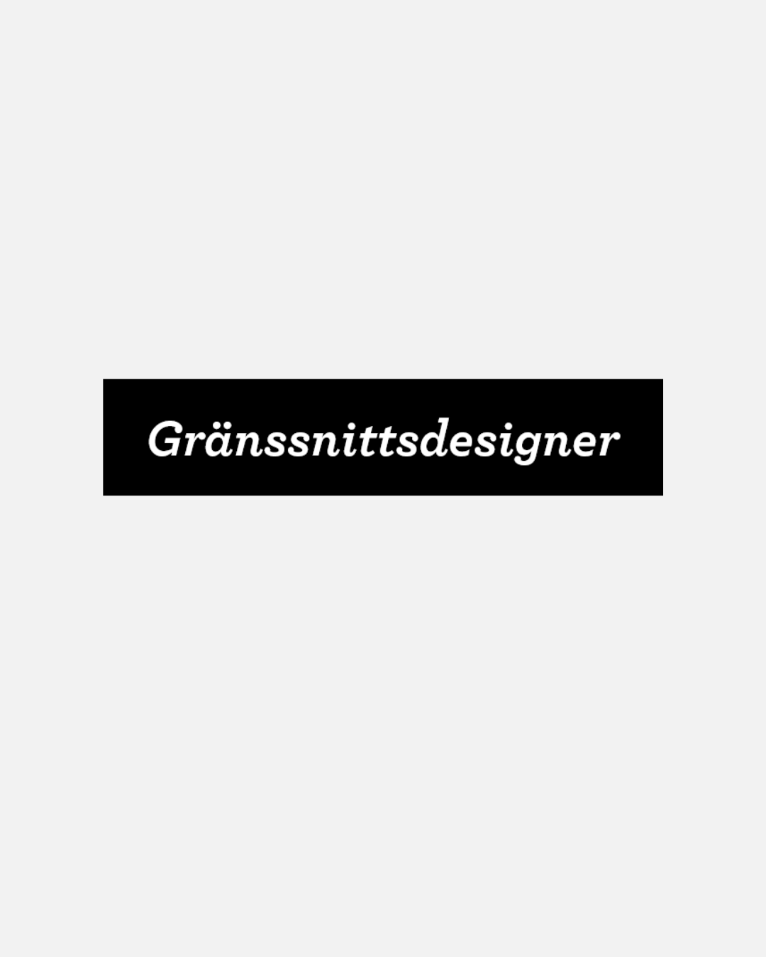 gränssnittsdesigner