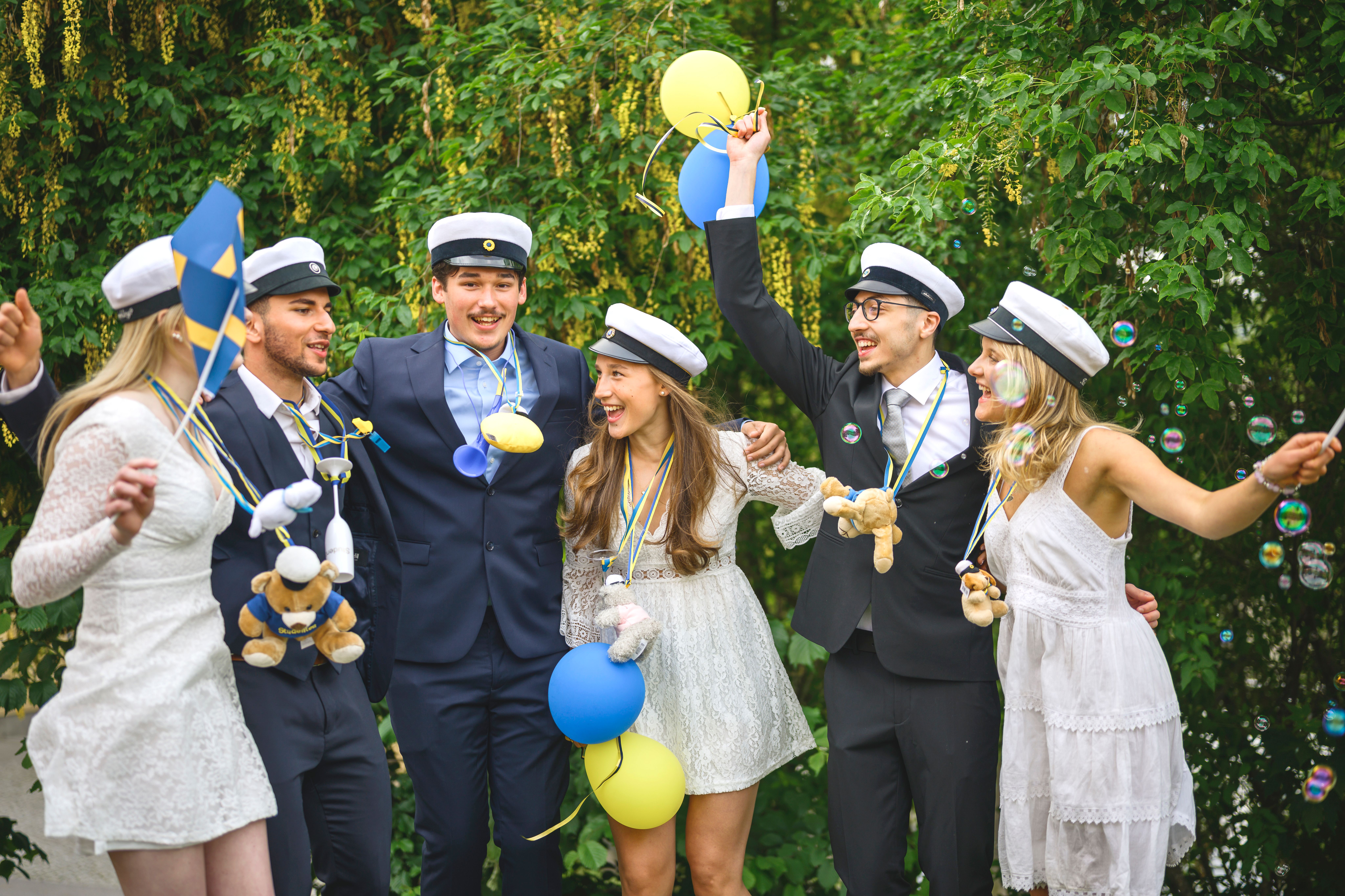 Glada studenter från Realgymnasiet