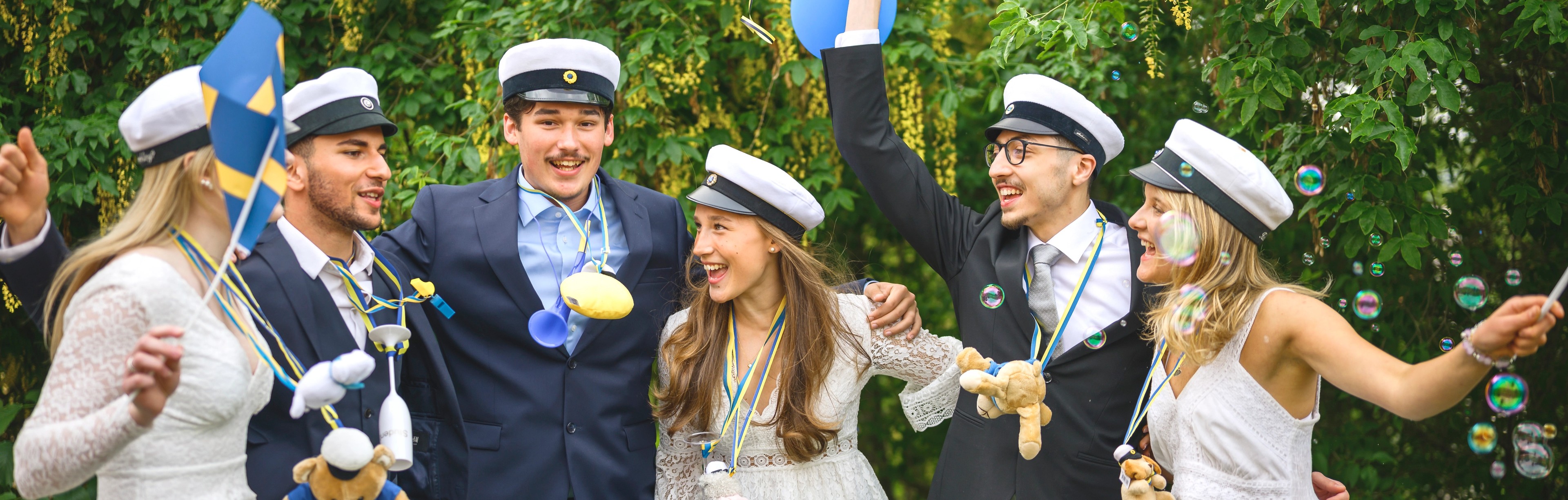 Glada studenter från Realgymnasiet