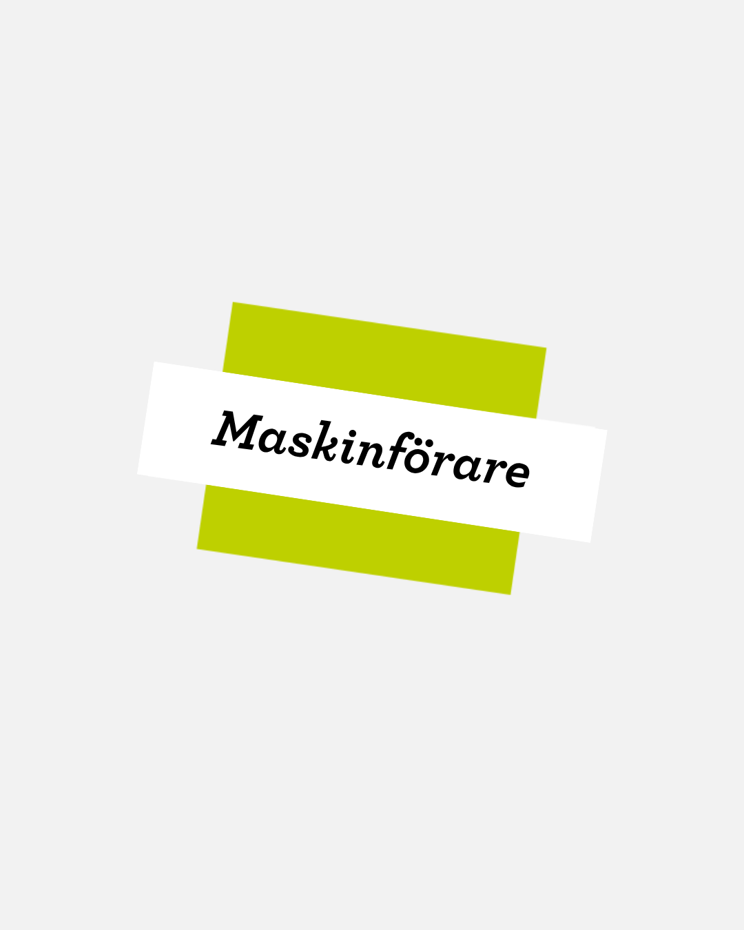 MASKINFÖRARE