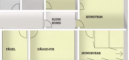 Planlösning ny djuravdelning stockholm