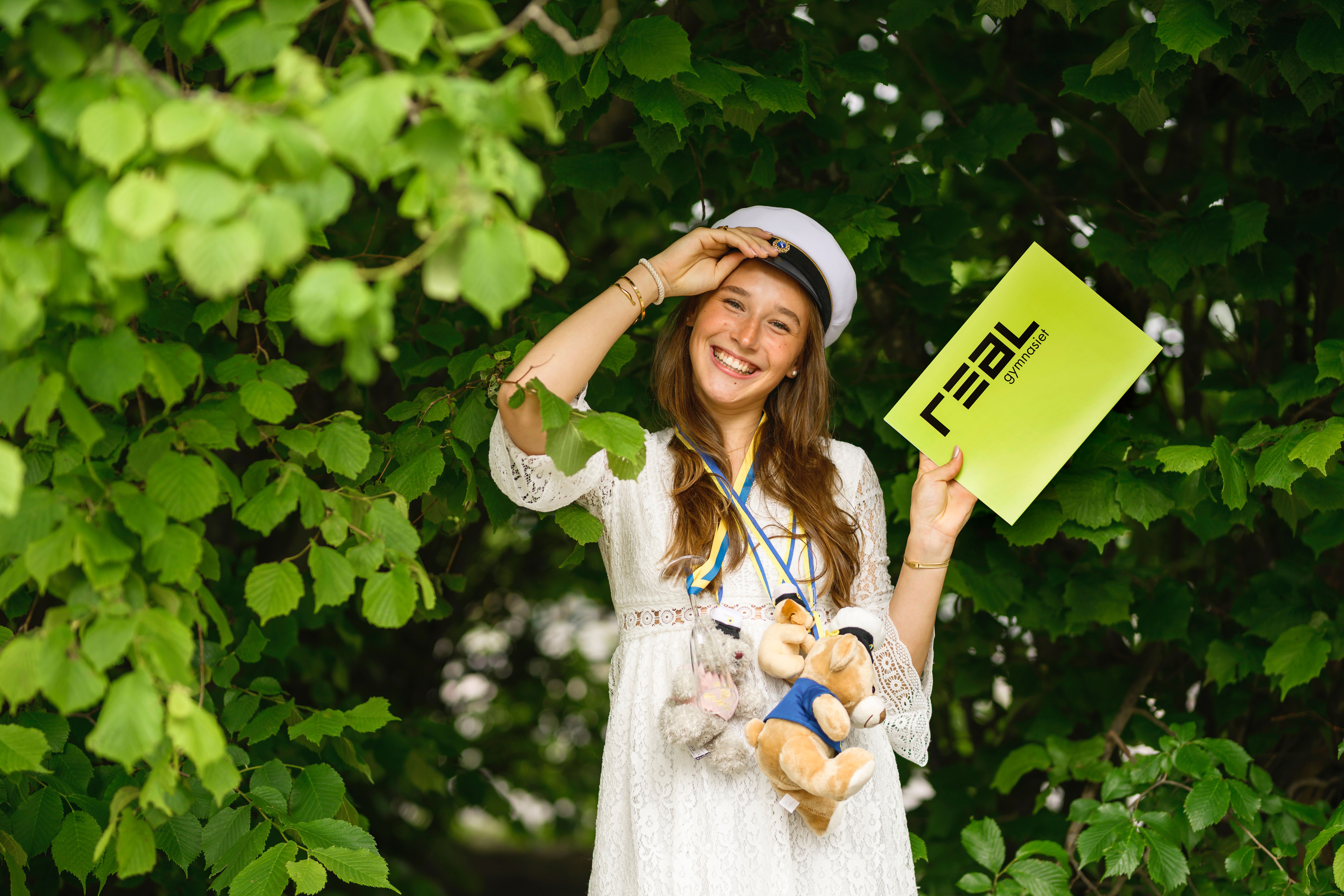 glad student från realgymnasiet