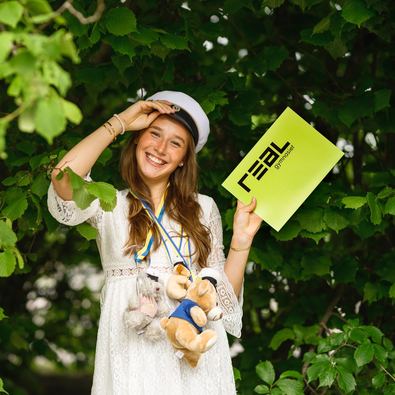 glad student från realgymnasiet
