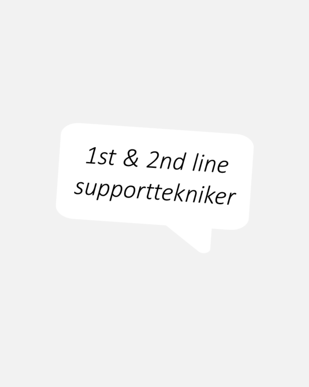 supporttekniker