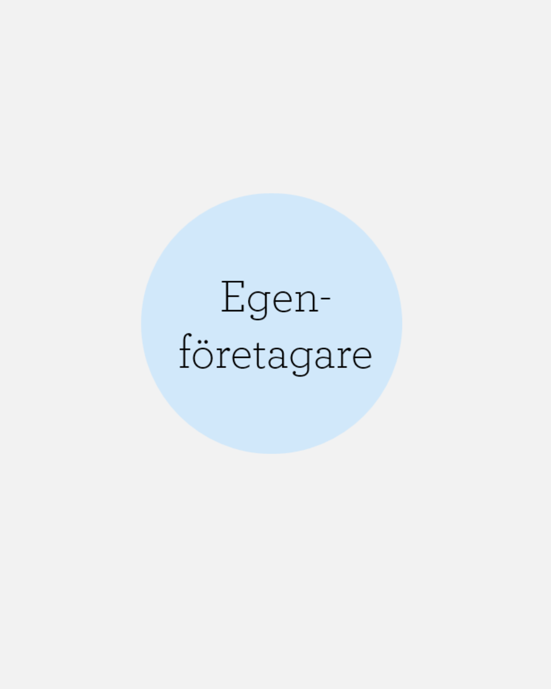 egen företagare