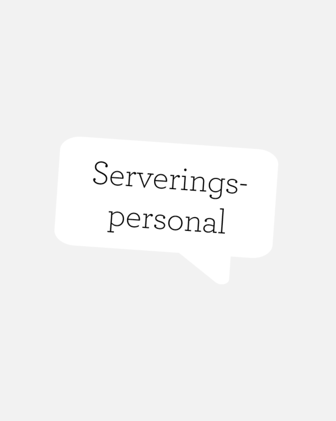 serveringspersonal