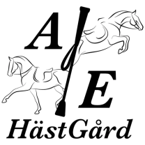 AE hästgård logotyp