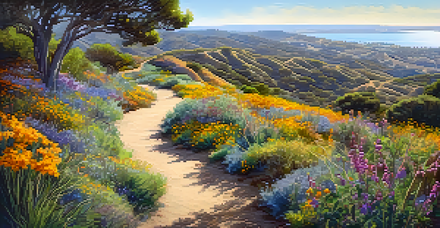 Children explore the scenic trails of La Costa Preserve, surrounded by native plants and vibrant wildflowers.