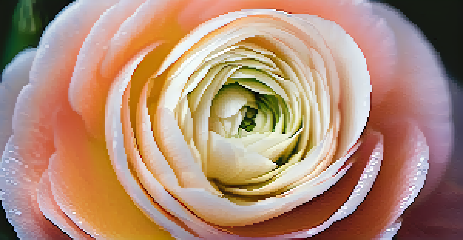 A close-up view of a single vibrant ranunculus flower, showcasing its layered petals and beautiful colors with a soft-focus background.