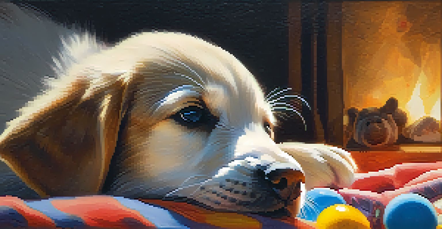 A person reaching out to a shy puppy, highlighting the bond being formed in a warm setting.
