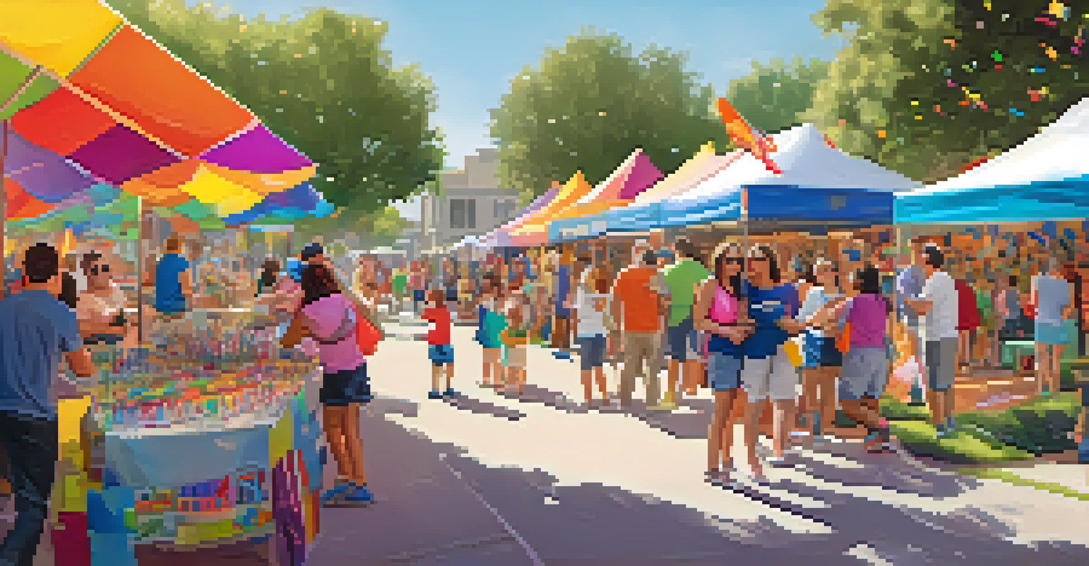 Families enjoying face painting and craft workshops at Carlsbad's Pride Festival.