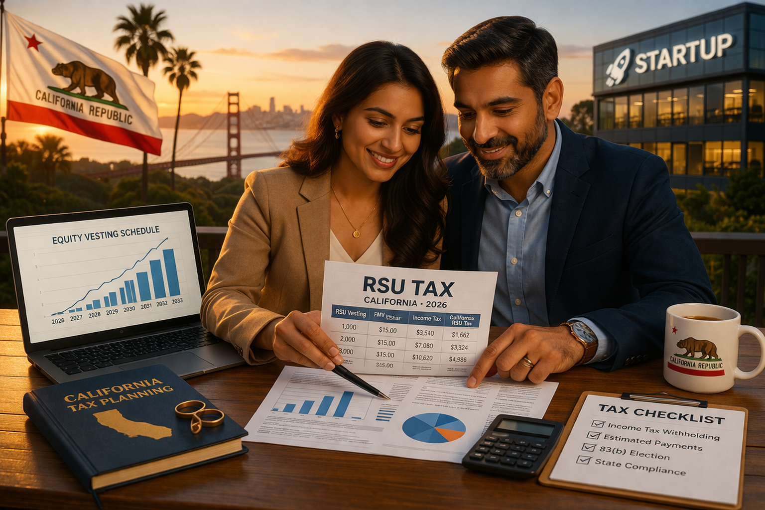 RSU Tax in California: What Married Founders Need to Know in 2026