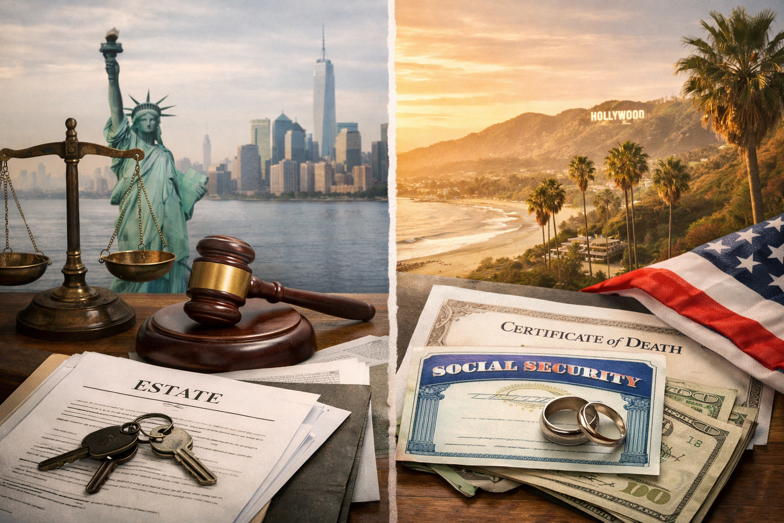What Happens If You Die Without a Will in New York or California