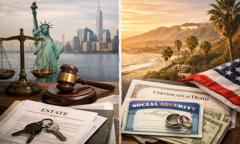 What Happens If You Die Without a Will in New York or California