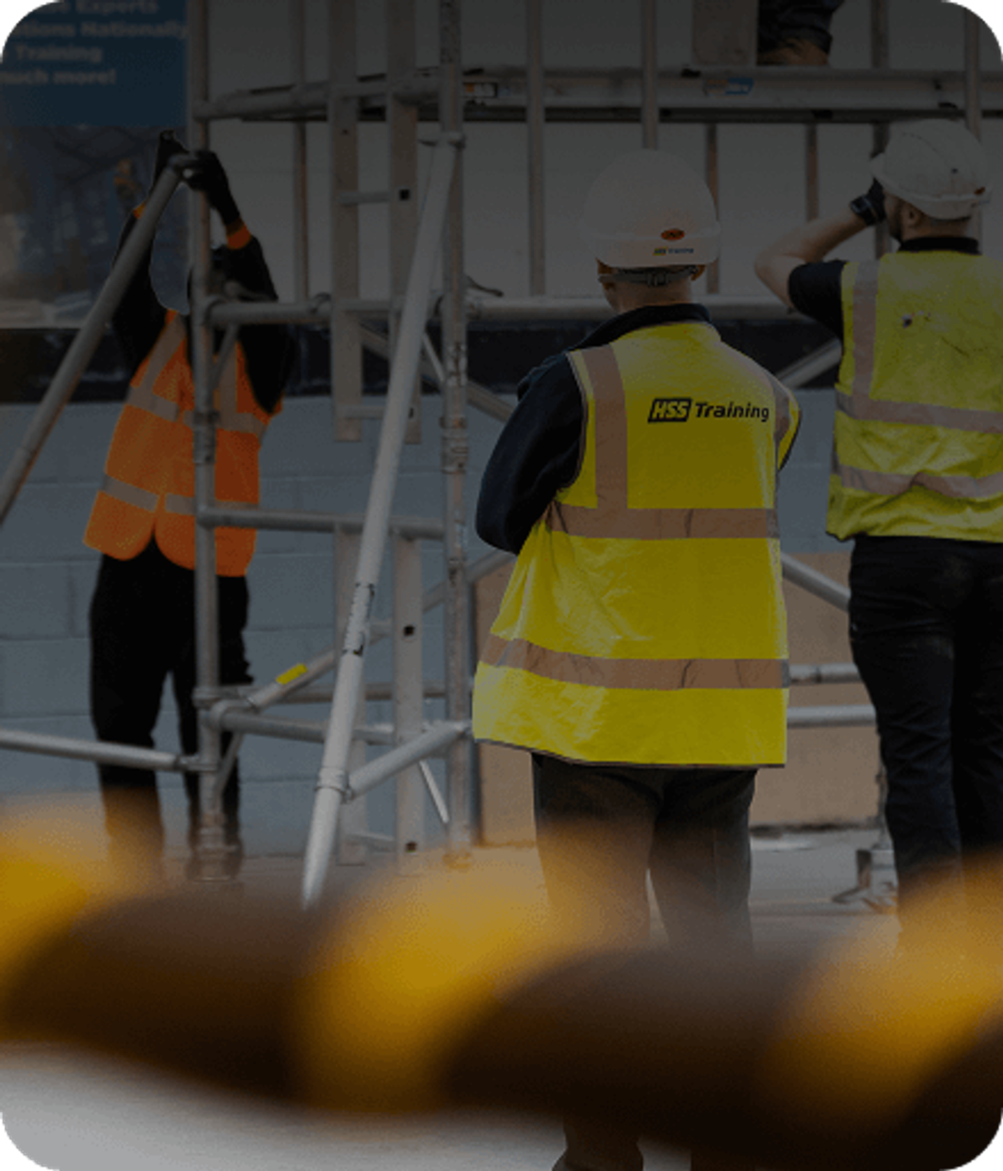 man buying something