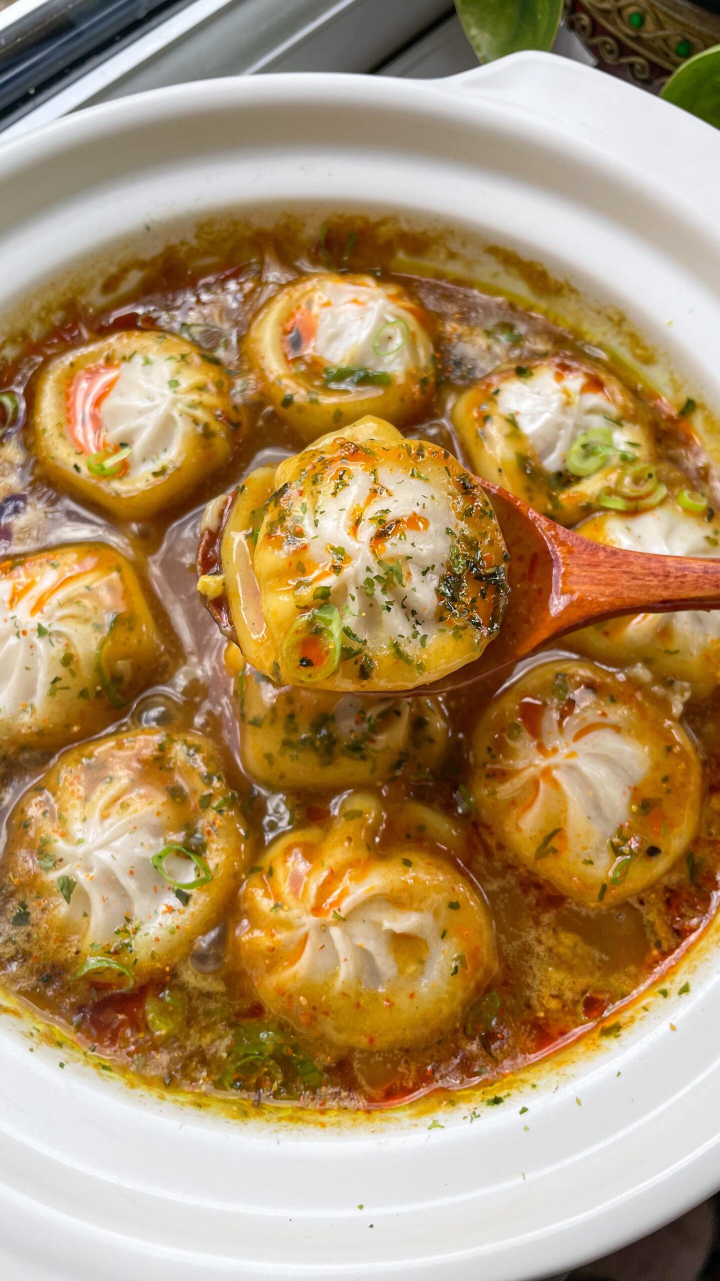 Soup Dumplings in Japanese Curry Sauce