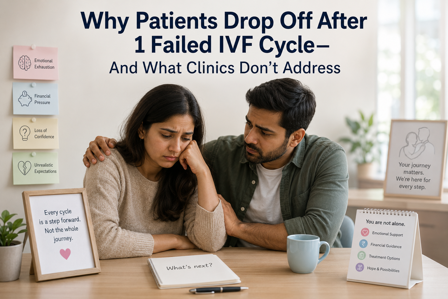 Why Patients Drop Off After 1 Failed IVF Cycle—And What Clinics Don't Address